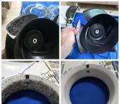 삼성김연아스탠드에어컨분해청소  곰팡이제거